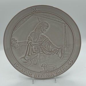 Frankoma 1969 Christmas Plate